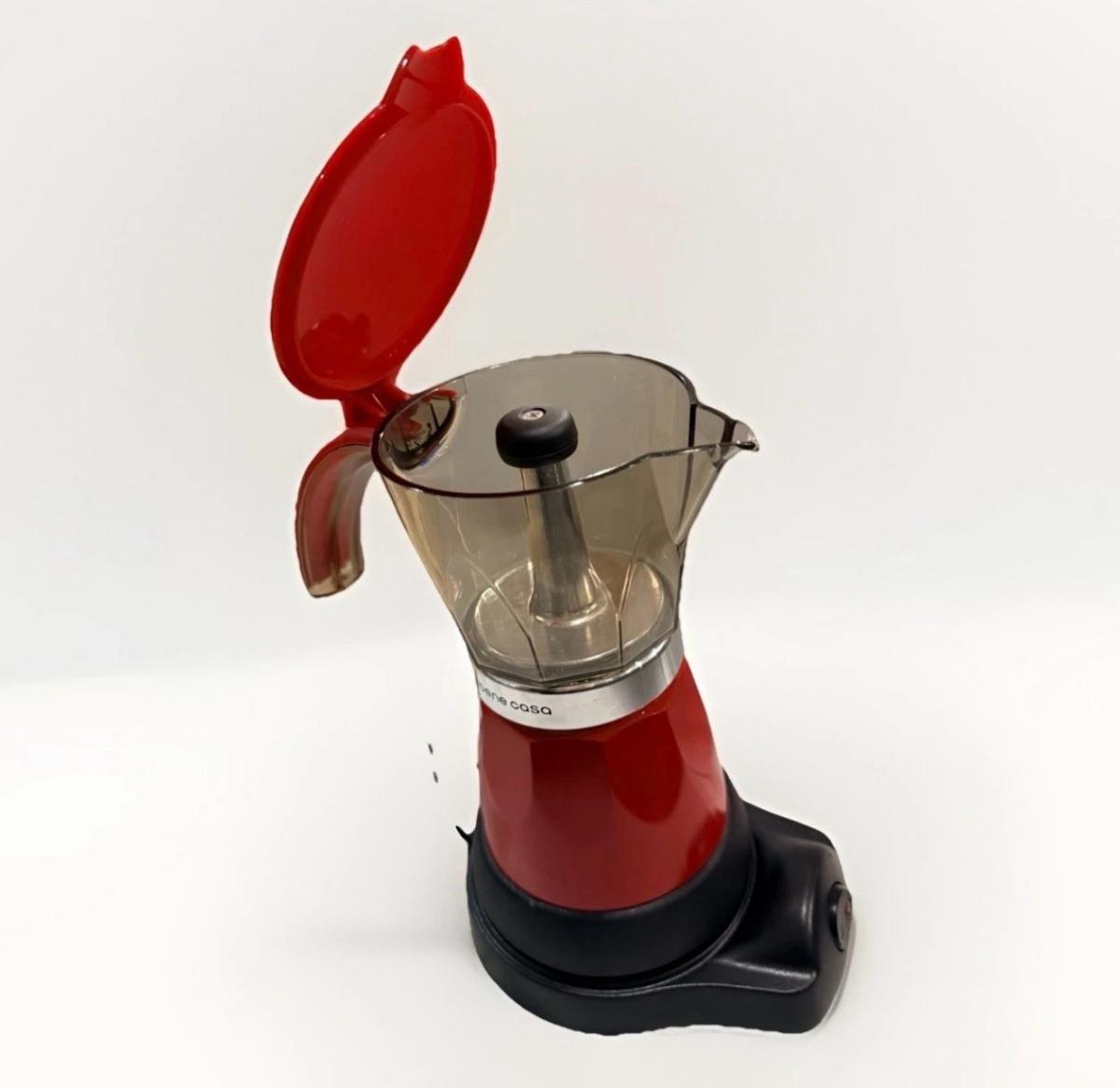 Cafetera Elctrica Bene Casa BC90267  6 Tazas Espresso  Roja - Hollywood, Florida - FleaMarketBay