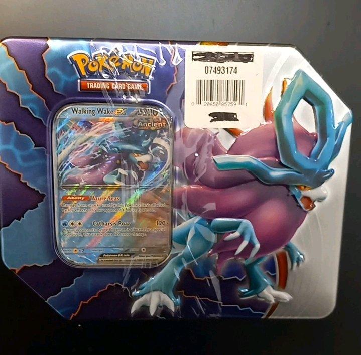 Sealed Pokmon TCG Walking Wake EX Large Tin