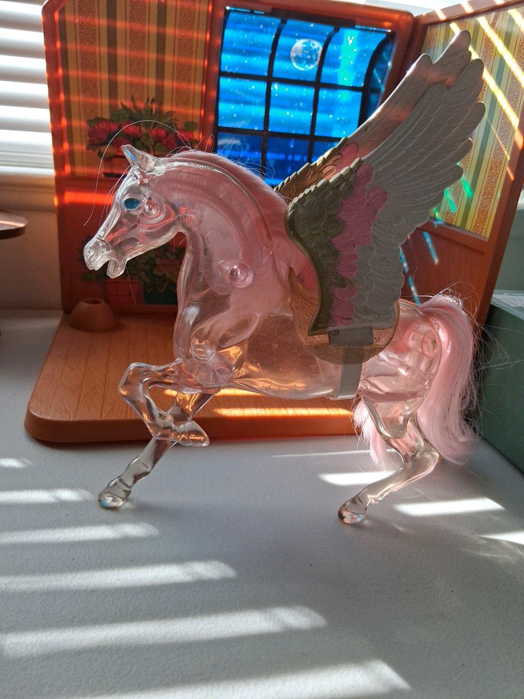 VINTAGE PINK CLEAR SWIFTWIND SHE RA HORSE - Turlock, California