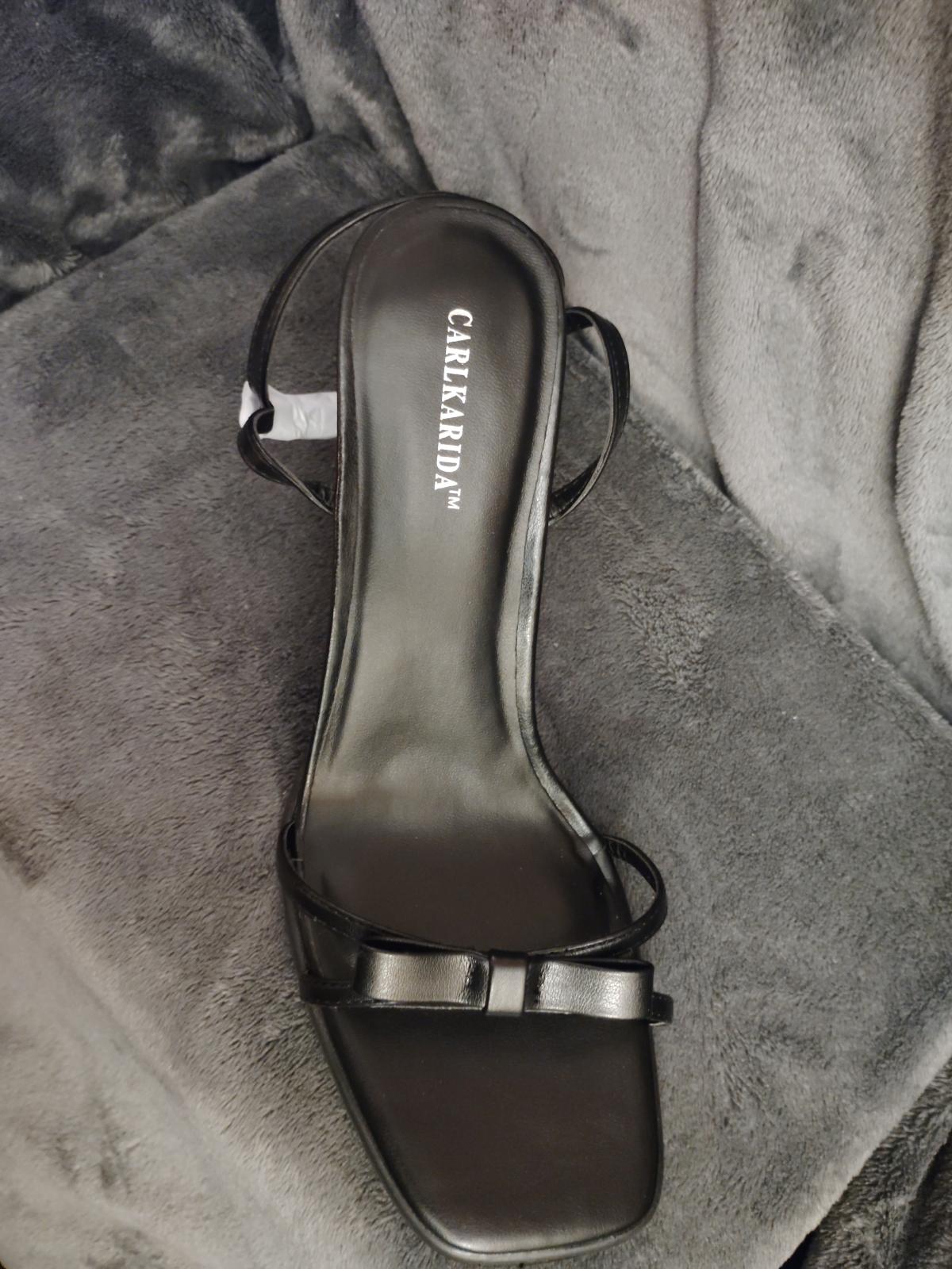 Carlkarida Square Toed Heels size 9 Black - Virginia Beach, Virginia - FleaMarketBay