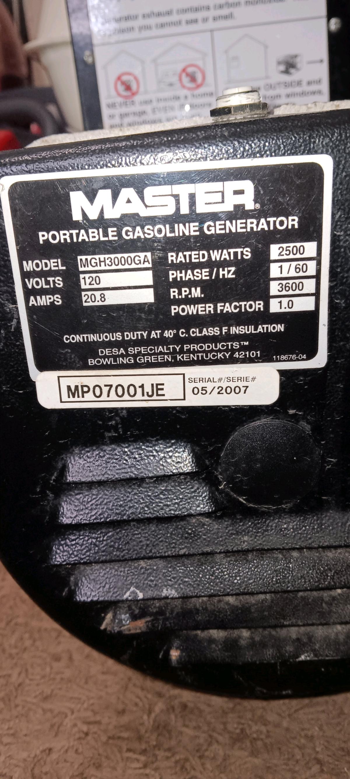 Honda 2500 watt Gas Generator - Kansas City, Missouri - FleaMarketBay