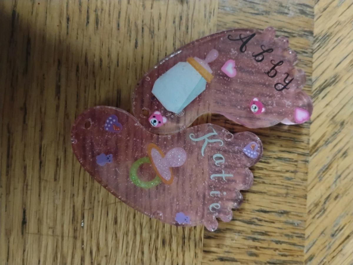 Hand crafted baby themed keychains - Girard, Pennsylvania - FleaMarketBay