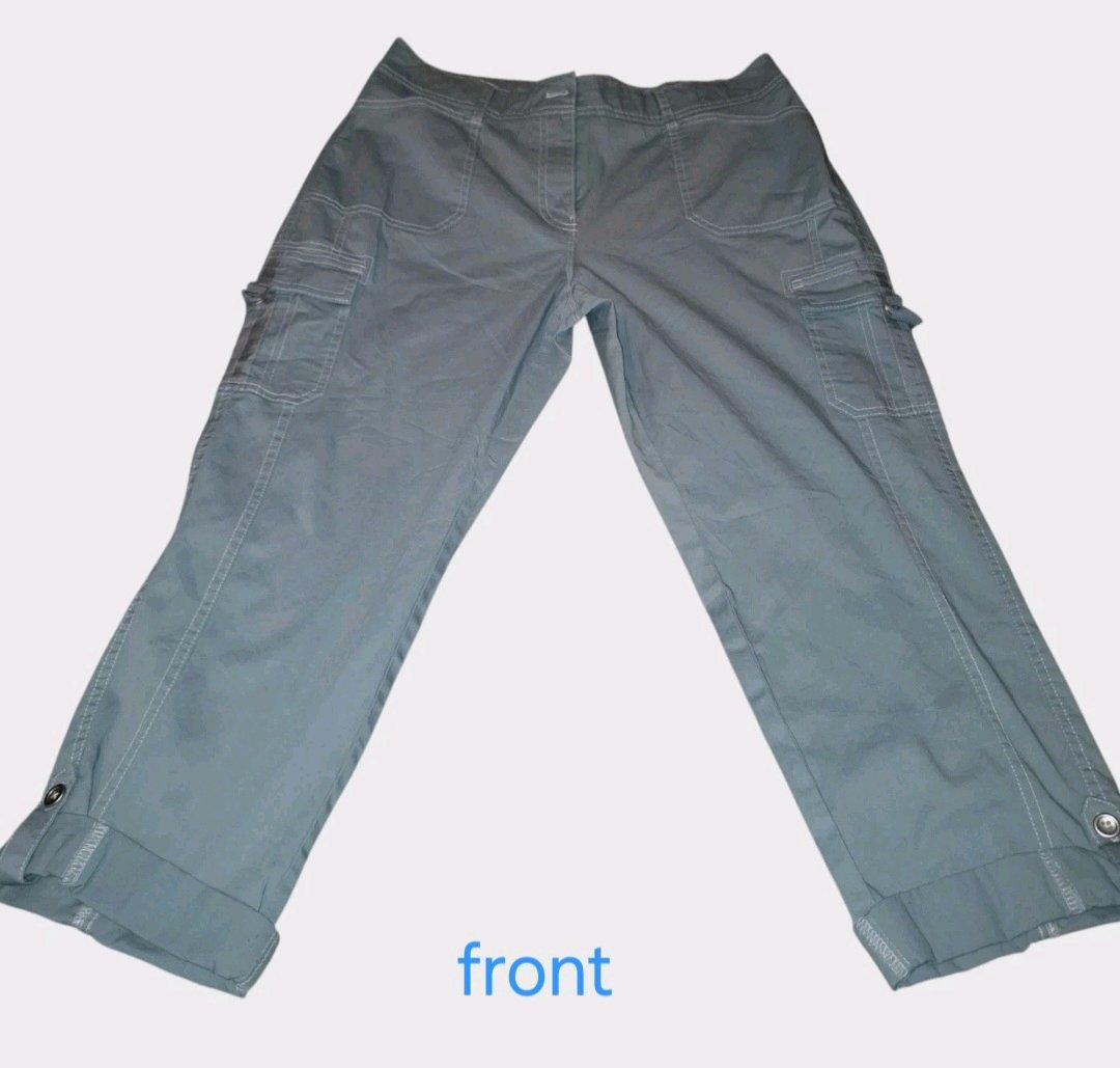 Cato Blue Glass Cargo Pants Womens Mid Rise Size 10 - Tampa, Florida