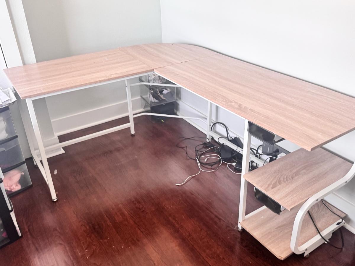 L shaped office desk