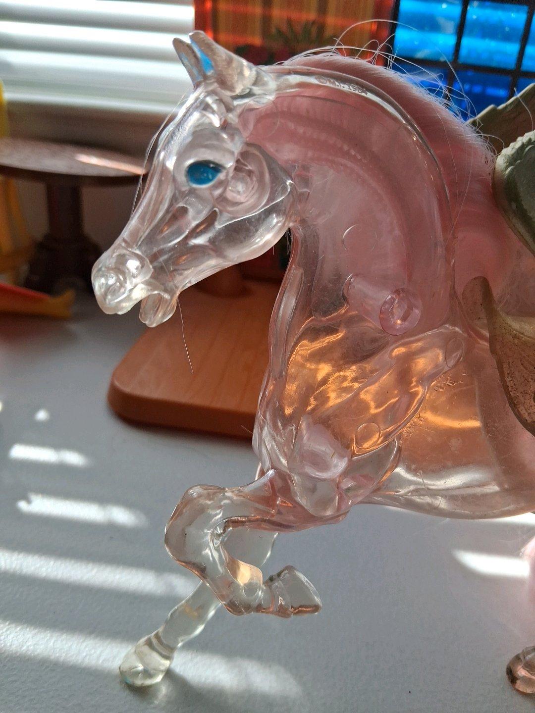 VINTAGE PINK CLEAR SWIFTWIND SHE RA HORSE - Turlock, California - FleaMarketBay