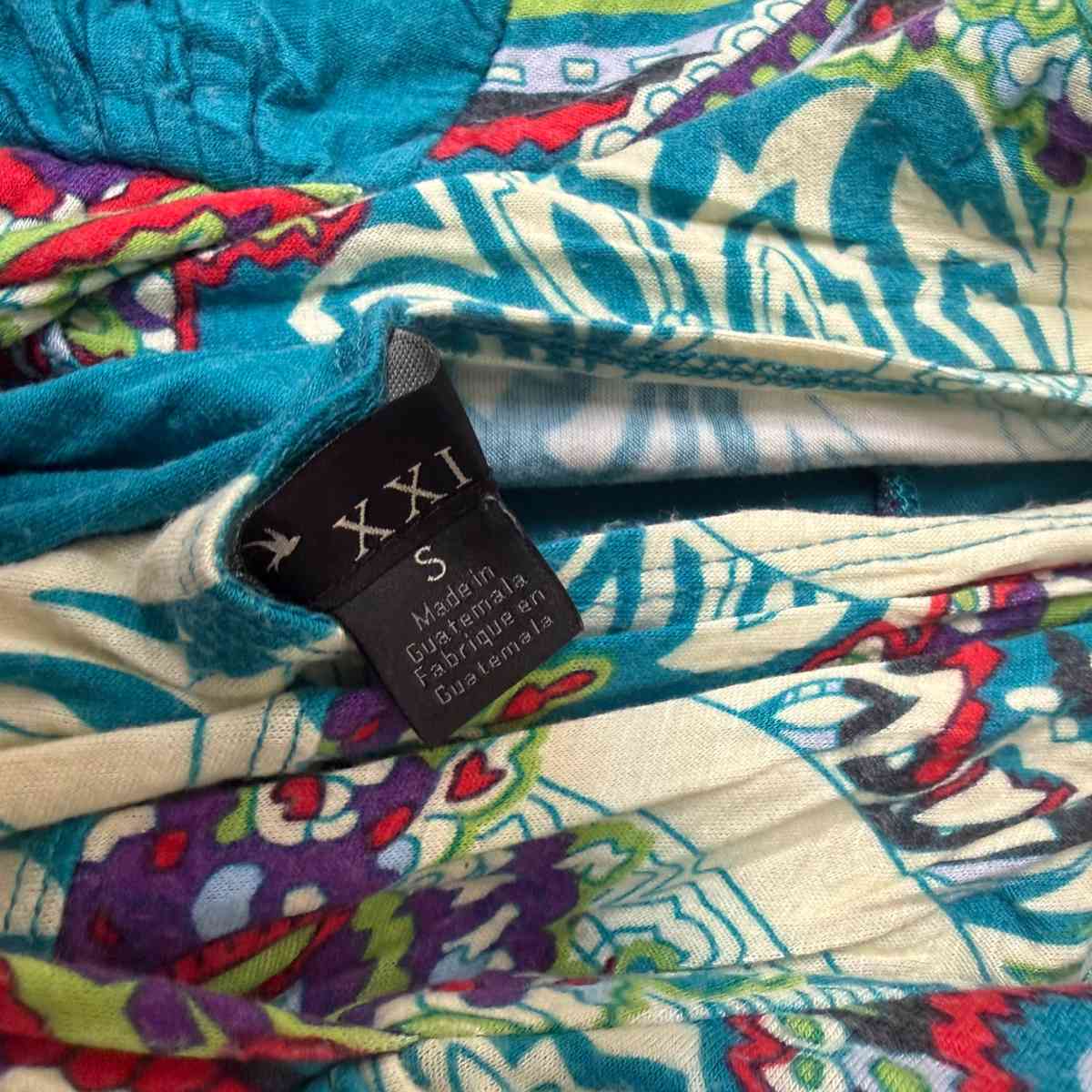 Forever 21 Boho Paisley Dress  Small  Padded Bra Top  Teal - Los Angeles, California - FleaMarketBay