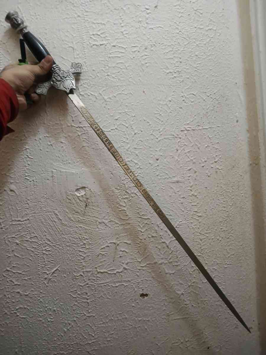 Decorative sword SIR KNIGHT JOHN A REGO POPE JOHN XXIII - Brooklyn, New York - FleaMarketBay