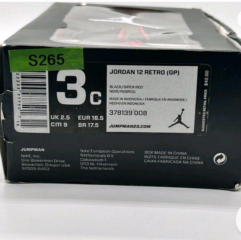 Jordan 12 Retro blacksiren red infant size 3c combo nib - Virginia Beach, Virginia - FleaMarketBay