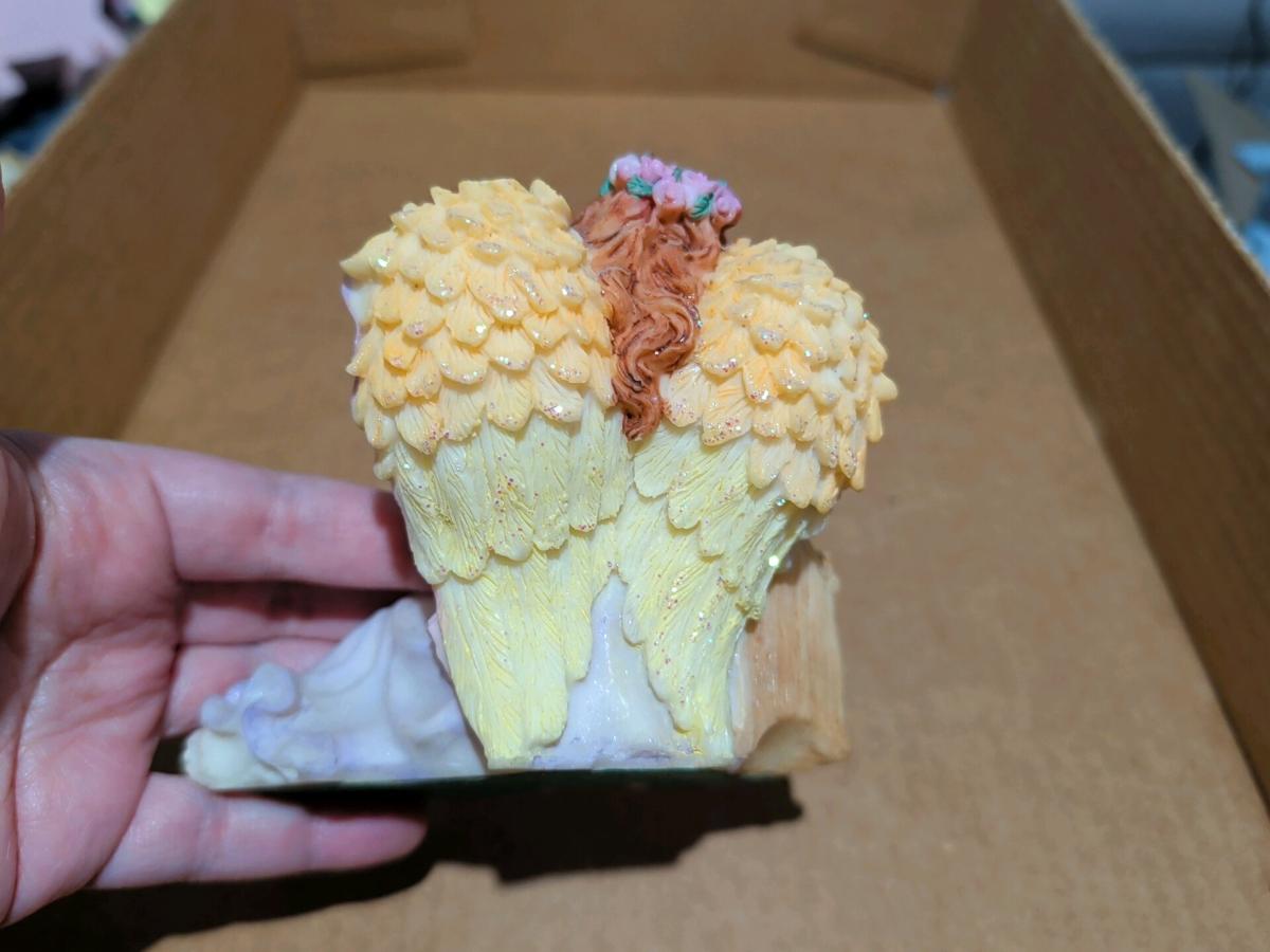 Ks Collection Vintage Angel Figurine with Child in Bed - Saint Louis, Missouri - FleaMarketBay