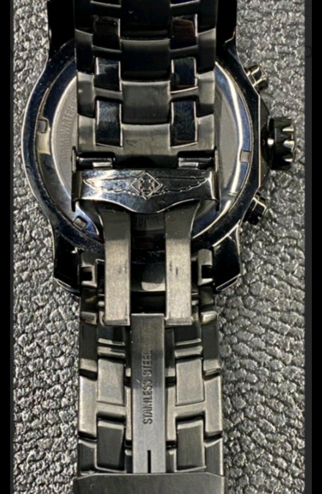 Invicta Mens Pro Diver Scuba Chronograph Triple Black Combat