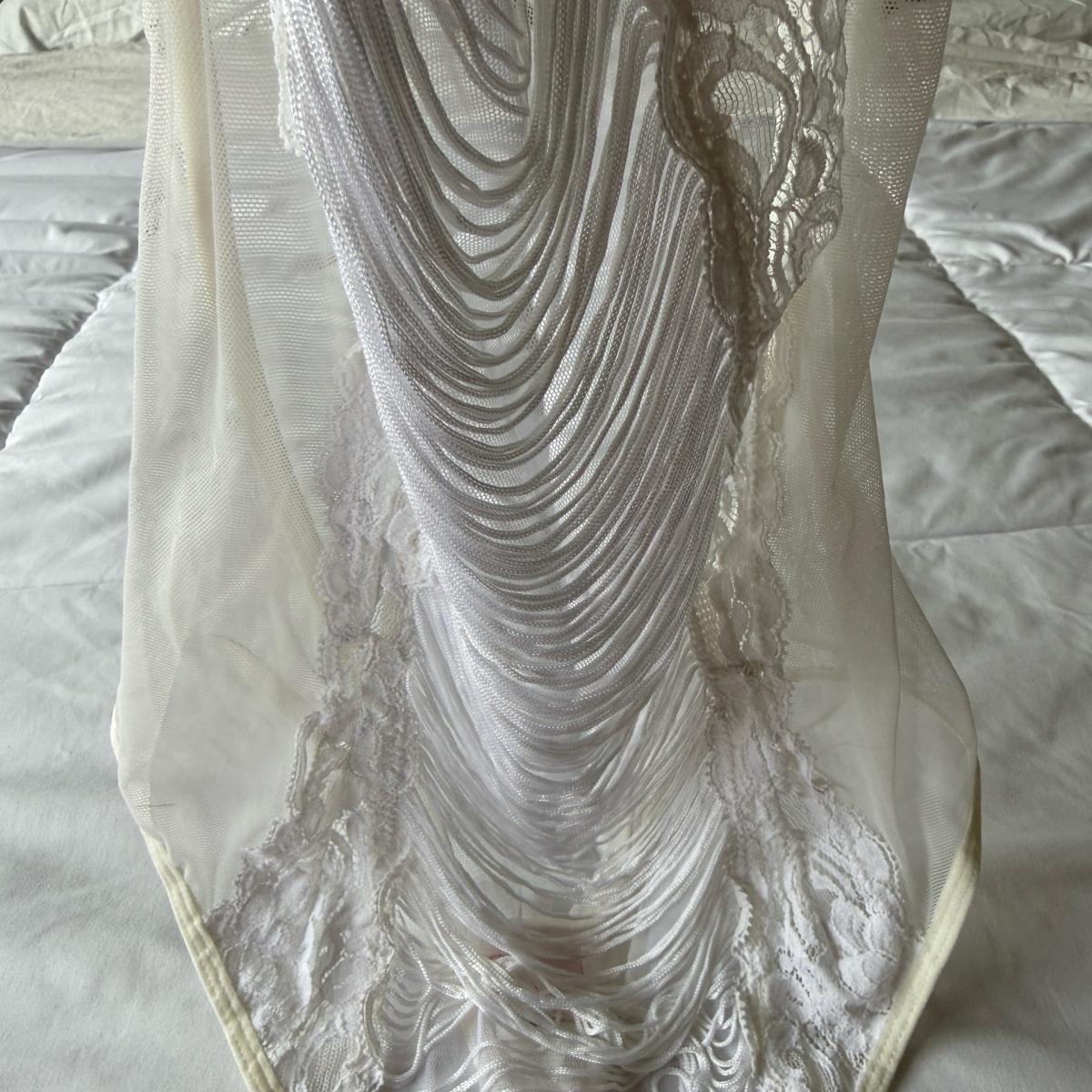 Brand New Sheer Lace  Mesh Teddy  Romantic Draped Front Deta - Los Angeles, California