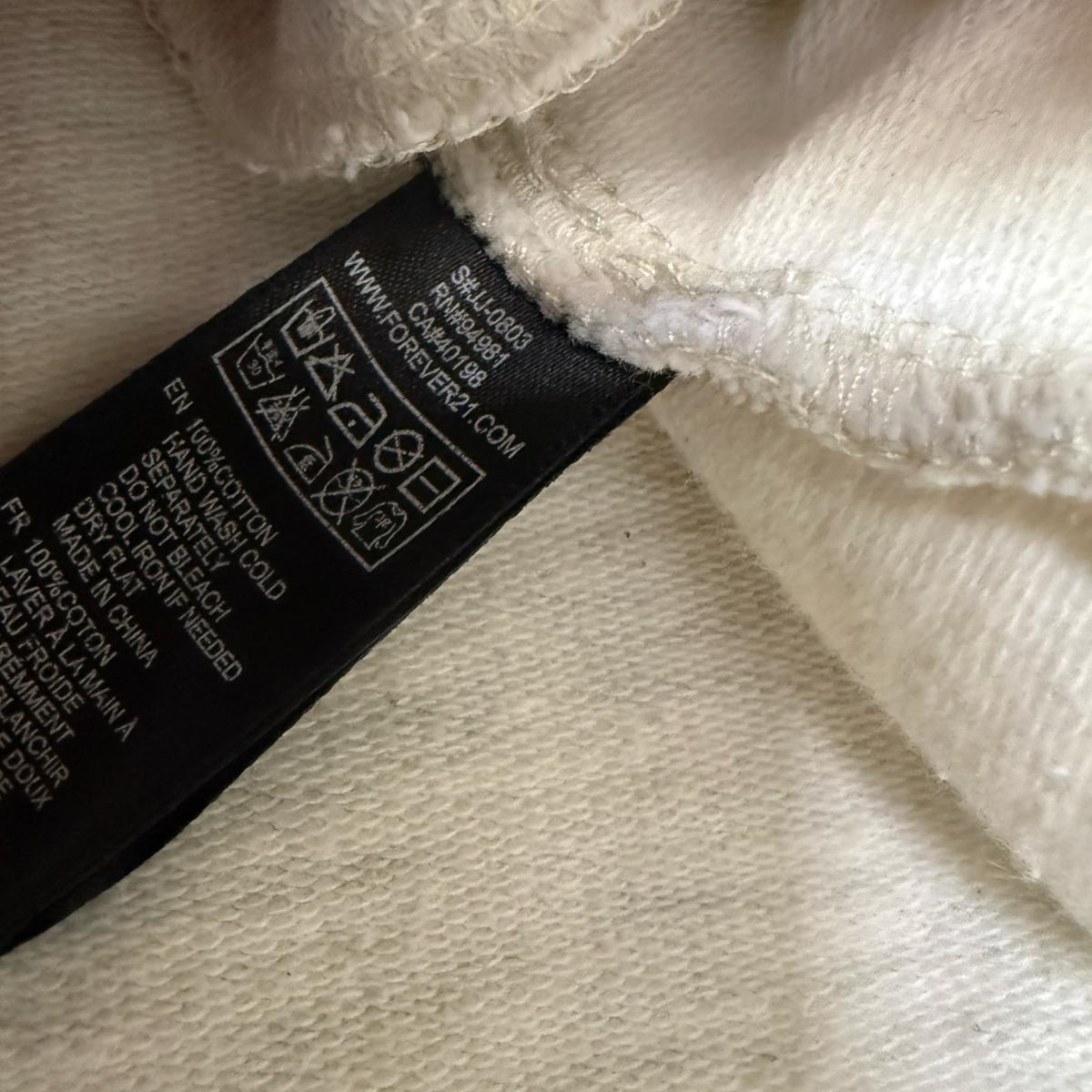 Forever 21 100 Cotton Light Heather Gray MotoStyle Zip Jacke - Los Angeles, California - FleaMarketBay