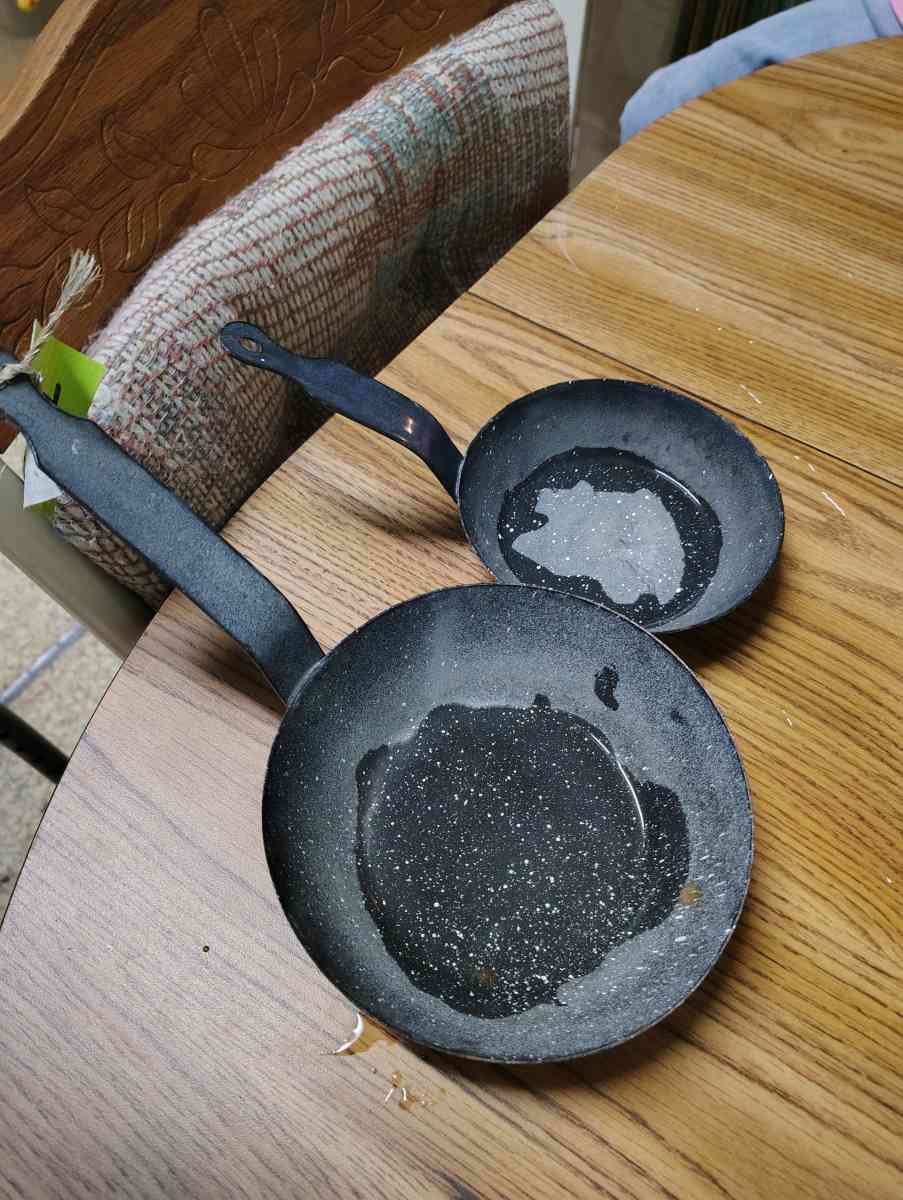 depression era ladles blue speckled metal - Saint Joseph, Missouri - FleaMarketBay