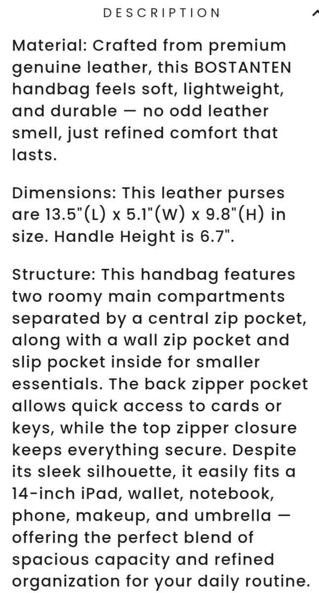 Nevin Genuine Pebbled Leather Everyday Carryall Tote - Charlotte, North Carolina - FleaMarketBay