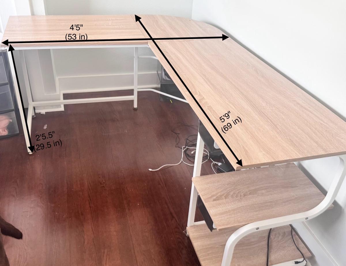 L shaped office desk - Tampa, Florida - FleaMarketBay