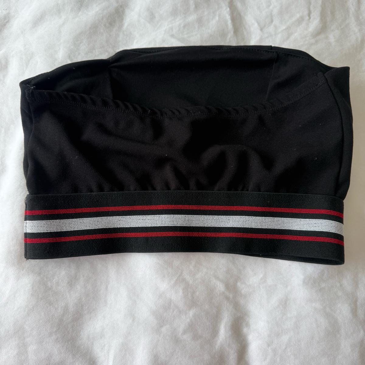 Brand New Haute Monde Black Striped Strapless Cropped Tube P - Los Angeles, California - FleaMarketBay