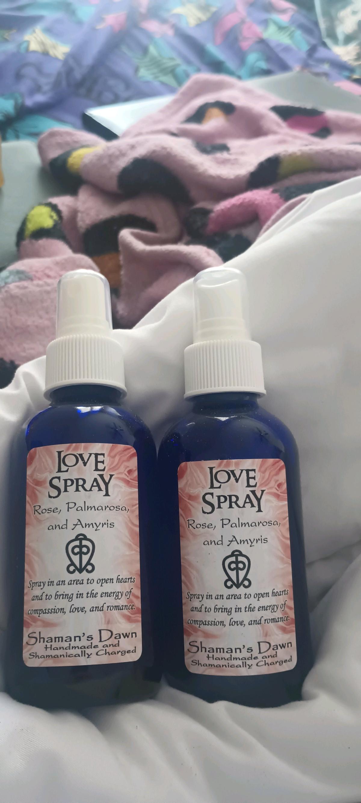 2 Love sprays in blue glass bottles - Waco, Texas