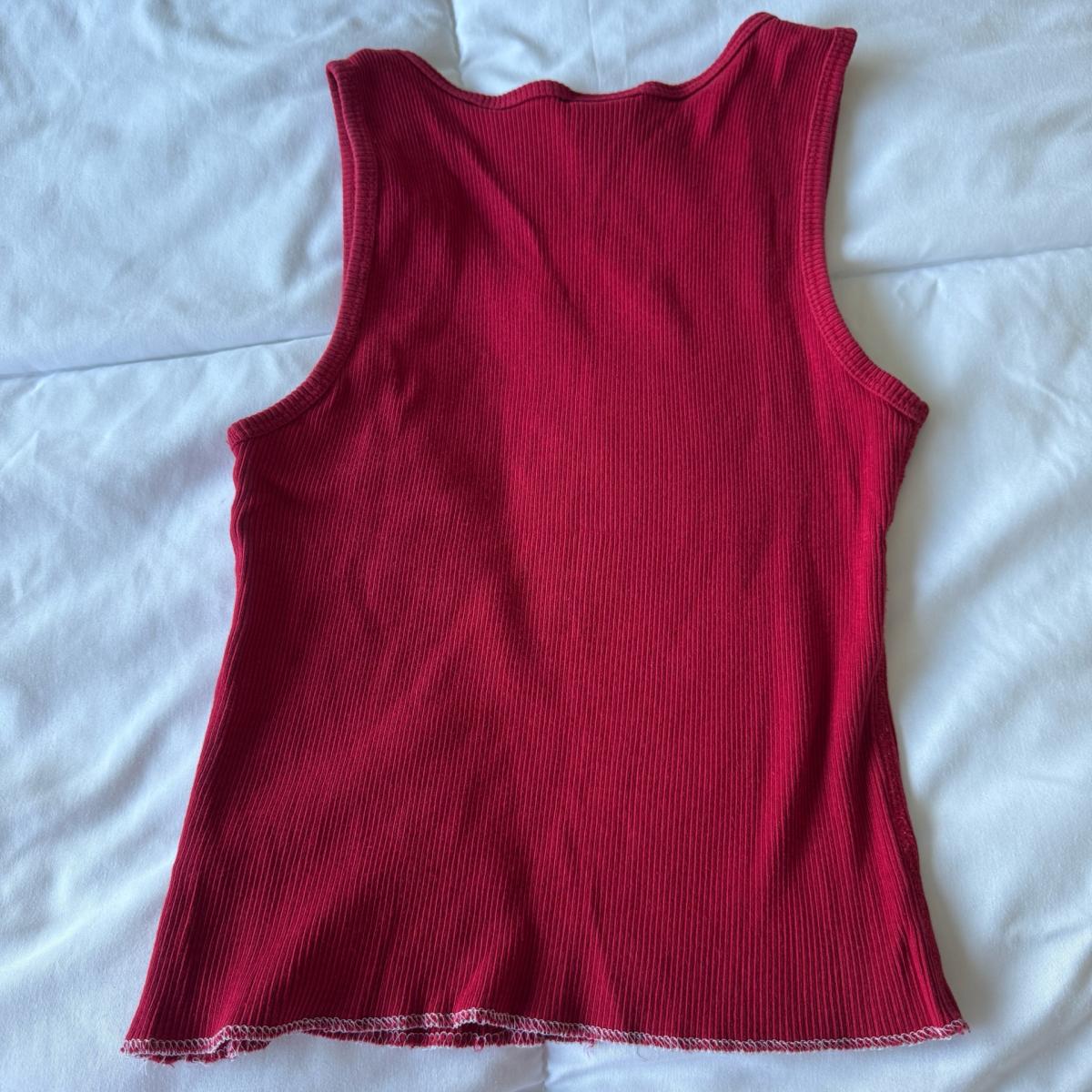 Los Angeles Angels Rhinestone Ribbed Tank Top Y2K Era Ballpa - Los Angeles, California - FleaMarketBay