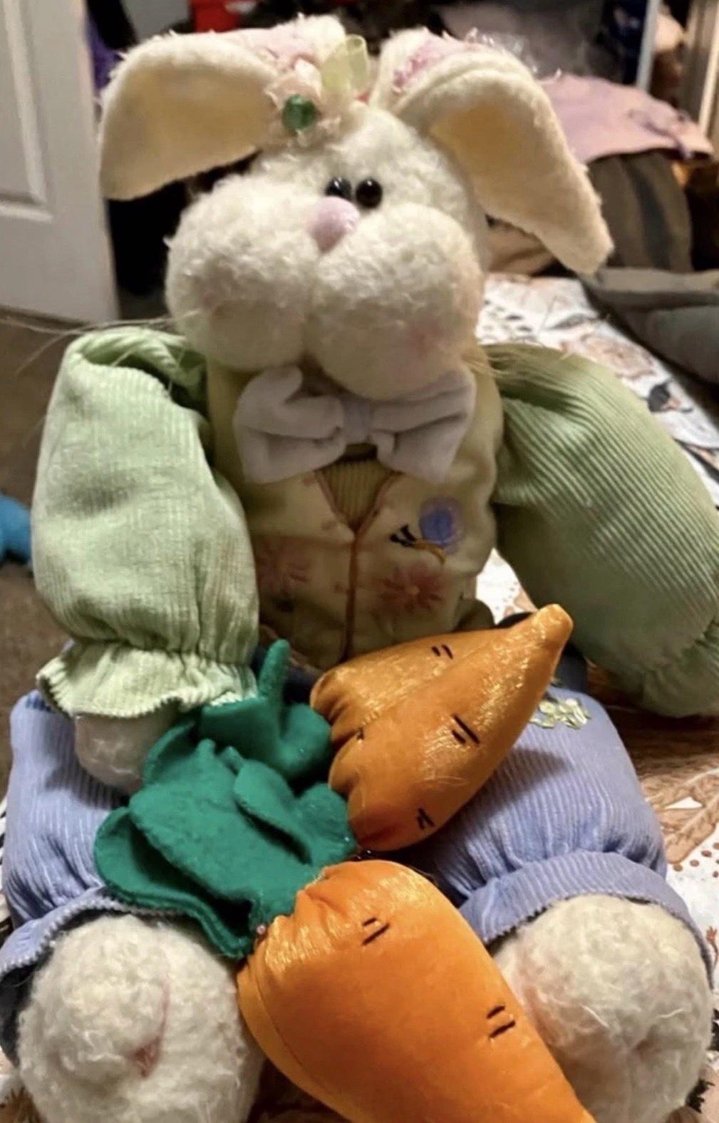 Vintage Country Rustic Bunny Rabbit Gardener Version Stuffed - Arvada, Colorado - FleaMarketBay