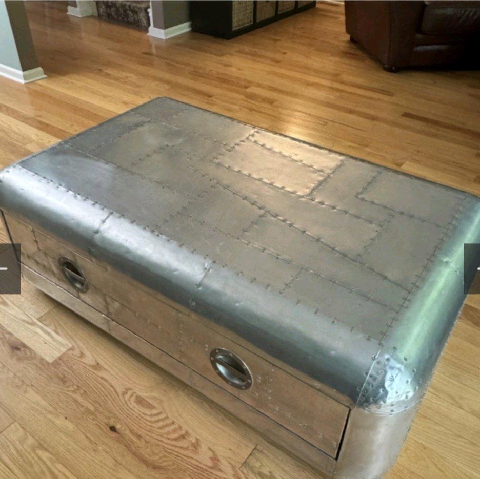 Aluminum coffee table