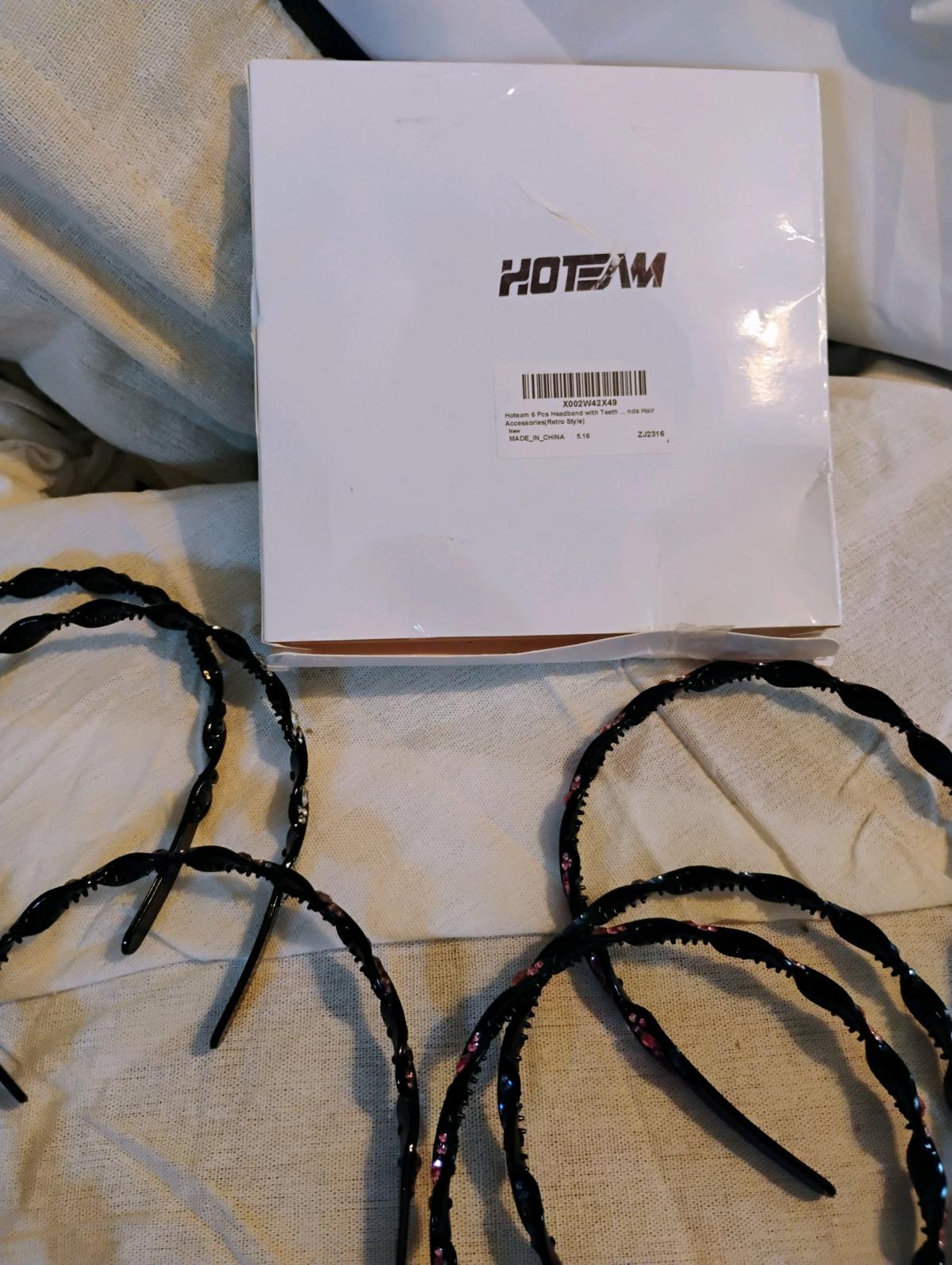 6 pack headbands with teeth and colorful stones New - Eastlake, Ohio - FleaMarketBay