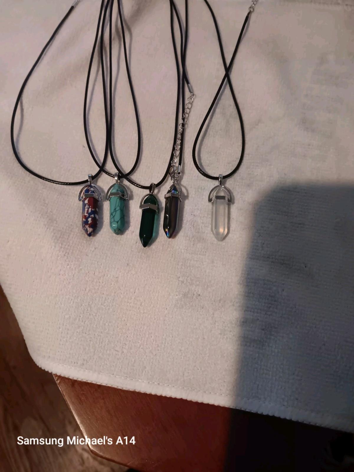 Quartz necklaces