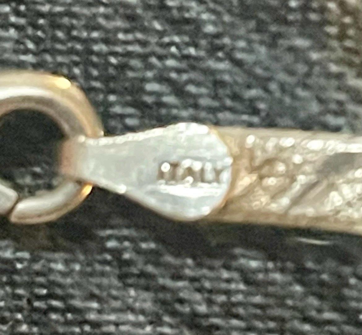 Italian 925 Silver Herringbone with Weighted Clasp - Arvada, Colorado - FleaMarketBay