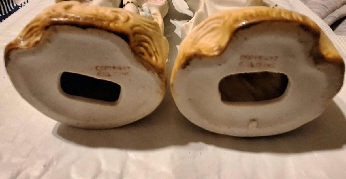 Vintage Ucagco Bisque Figurines Colonial Couple 1950s - Chester, South Carolina - FleaMarketBay