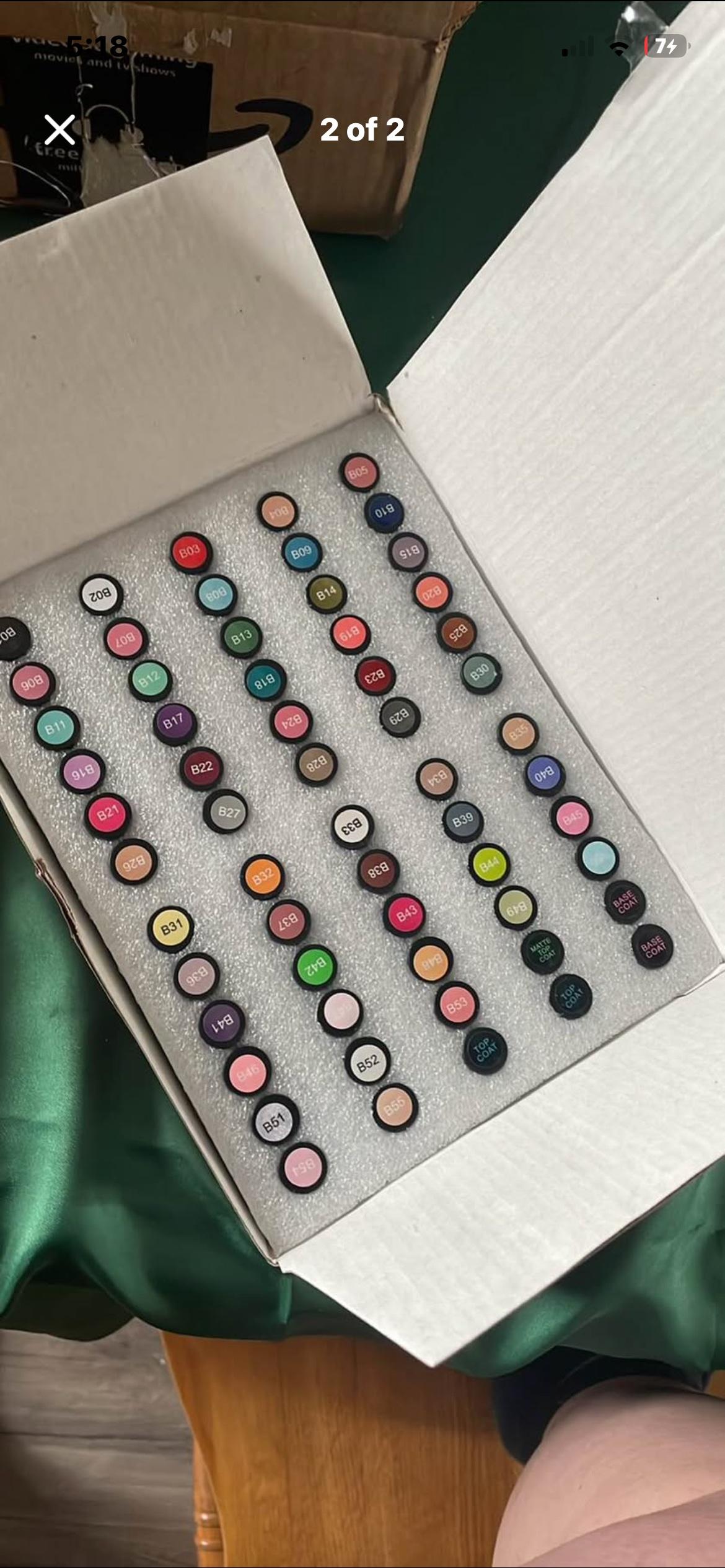 60 peice gel nail polish set