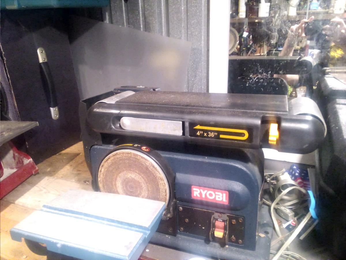 Ryobi belt sander with spinning wheel sander all in one