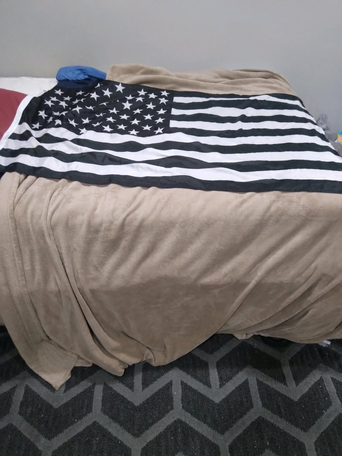 Black And White USA Flag
