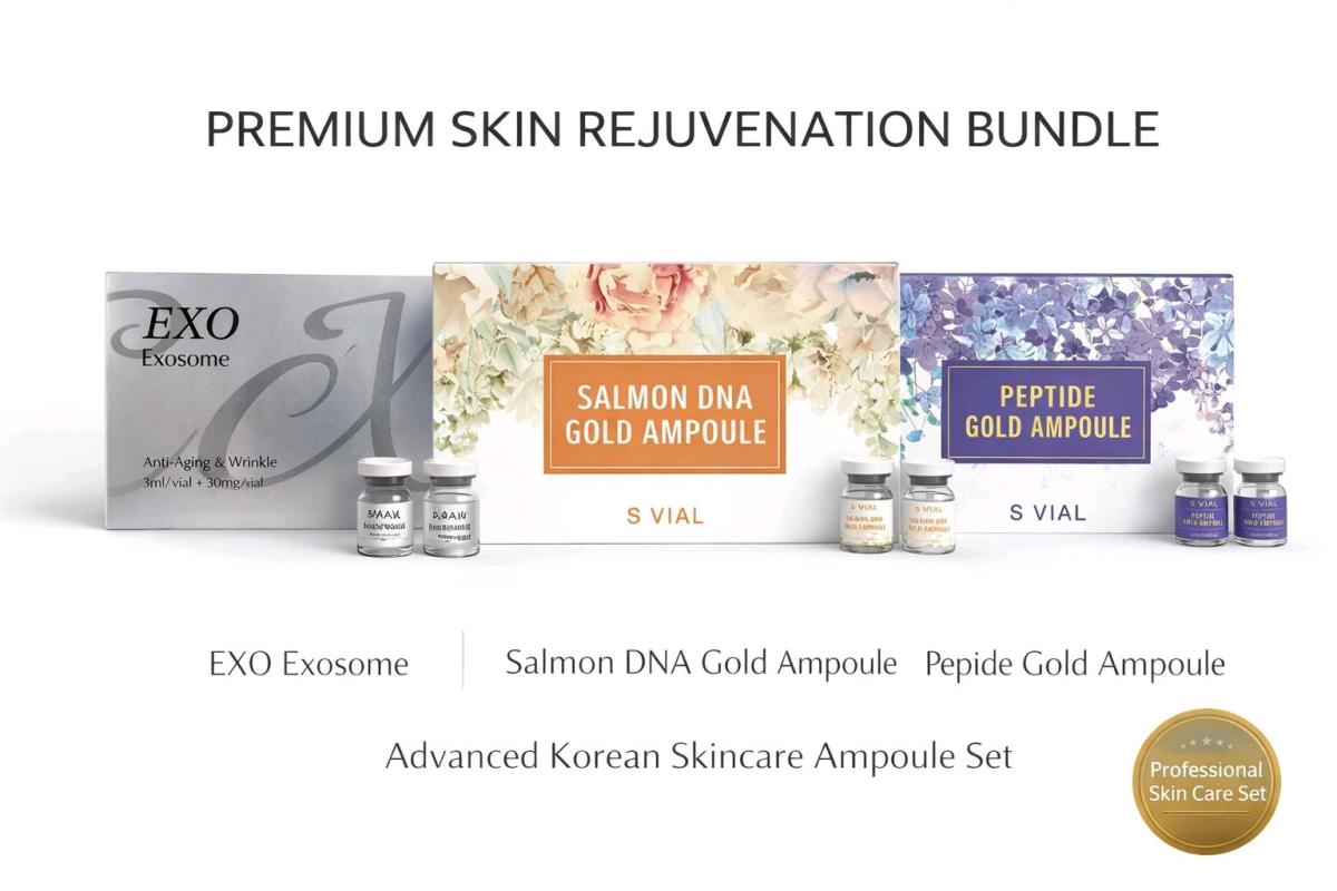 Luxury Skin Rejuvenation Set Exosome Salmon DNA  Peptide Gol - Miami, Florida