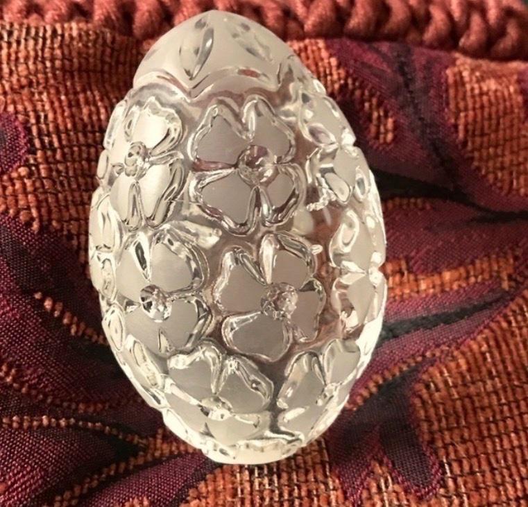 Glaswerke German Lausitzer Leaded Crystal Egg