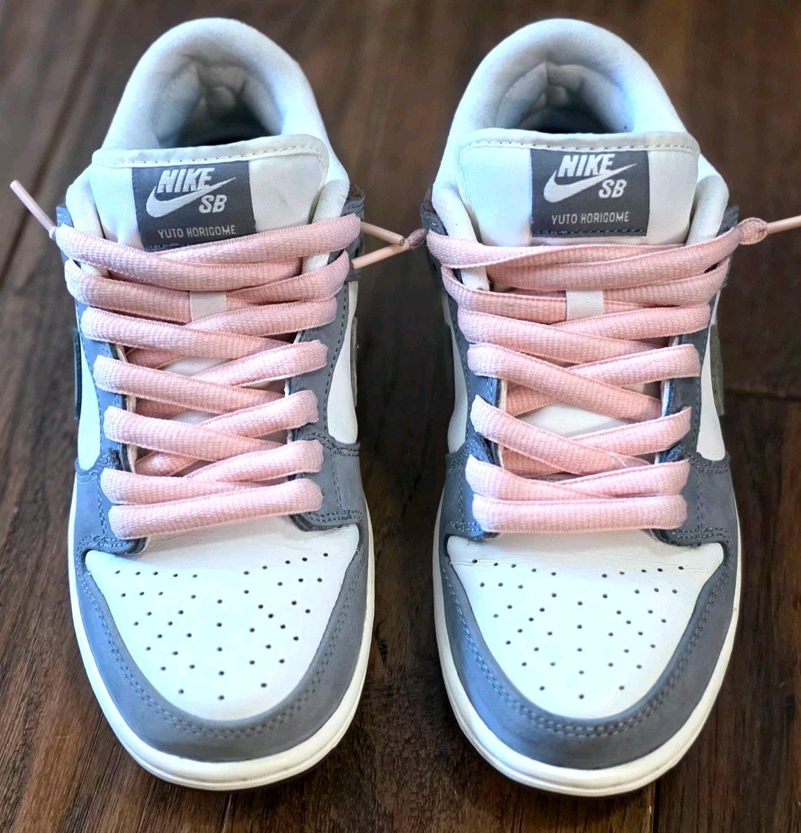 Nike SB Dunk Low Pro Qs Yuto Horigome Gray Pink White 55M7W - Addison, Michigan - FleaMarketBay