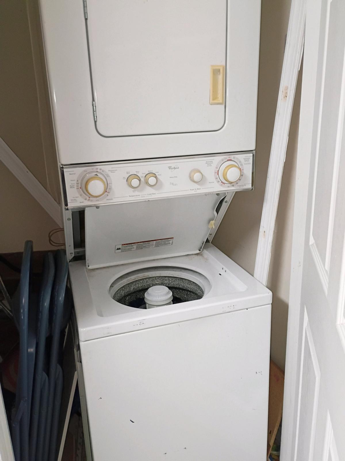 whirlpool stackable washer and dryer