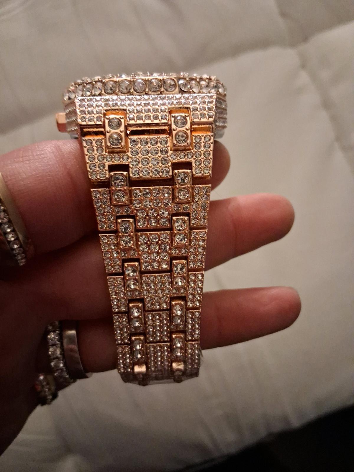 Rose Gold Quartz Movement Buss Down Mens Watch - Buffalo, New York - FleaMarketBay