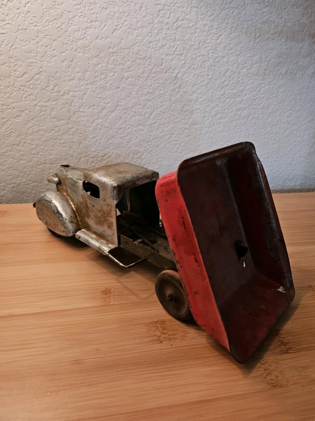 Vintage Pressed Steel Toy Dump Truck - Temple, Texas - FleaMarketBay
