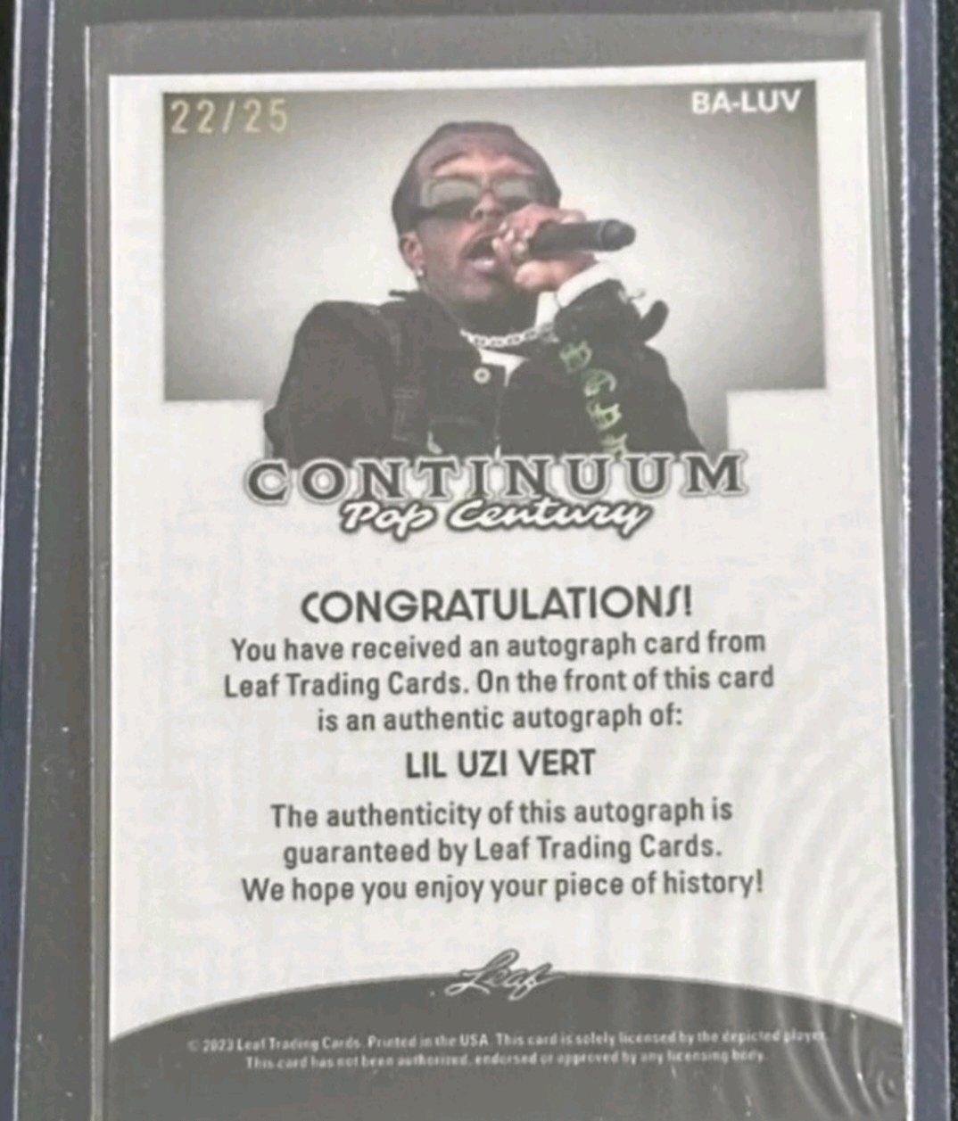 lil uzi vert autograph - Bethlehem, Pennsylvania - FleaMarketBay