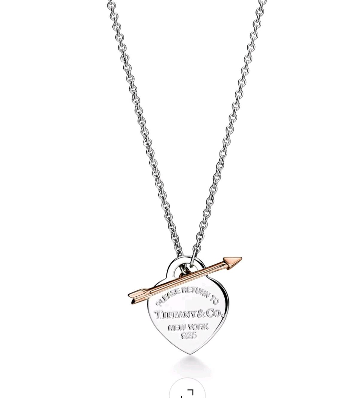 TiffanyCo Heart arrow necklace - White Lake, Michigan - FleaMarketBay