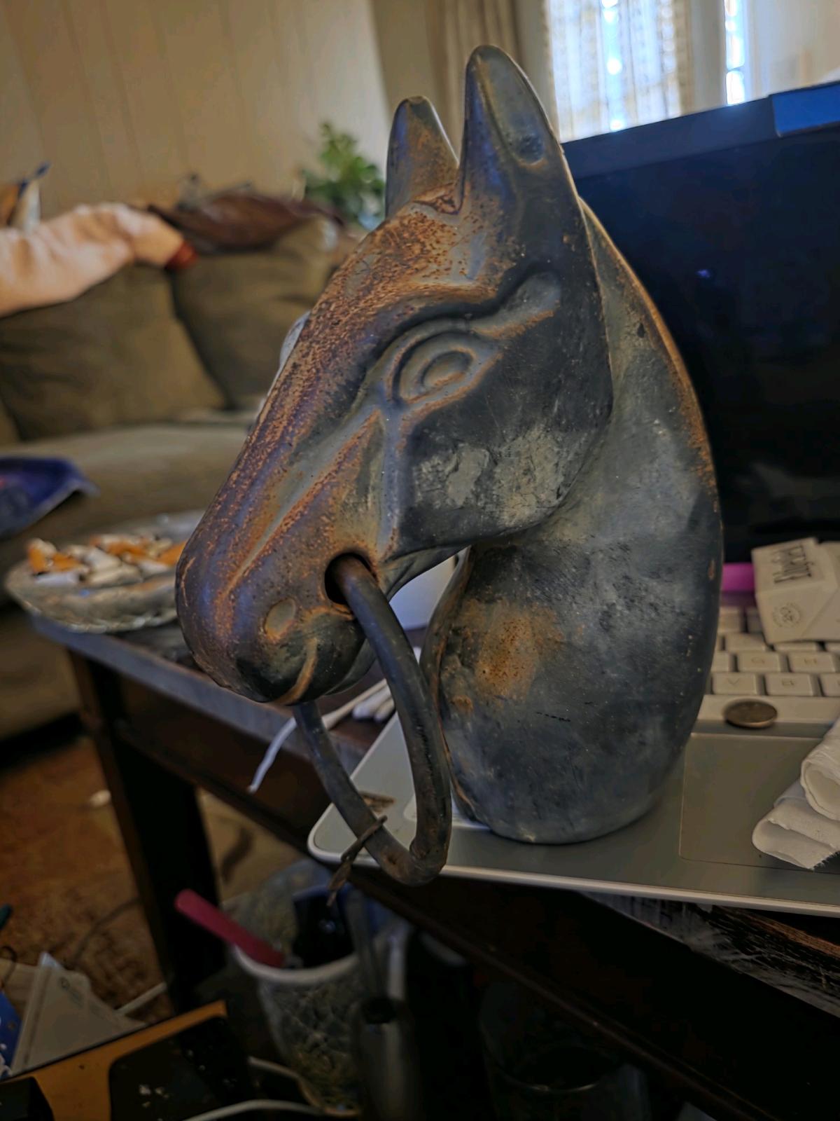 Vintage hitching post topper