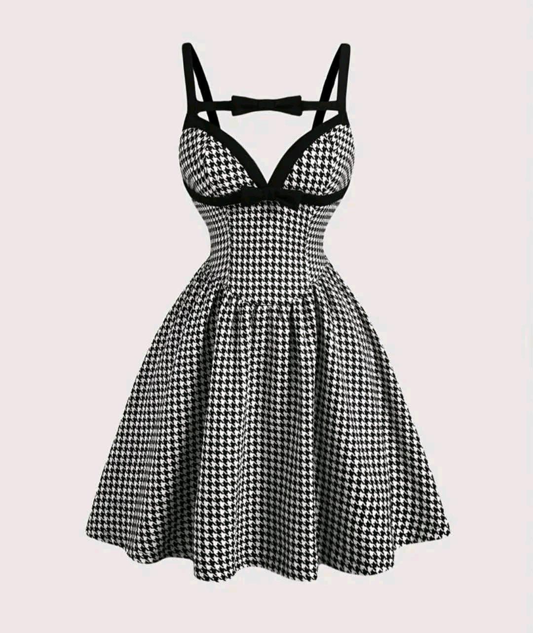 Womens Black and White Dresses