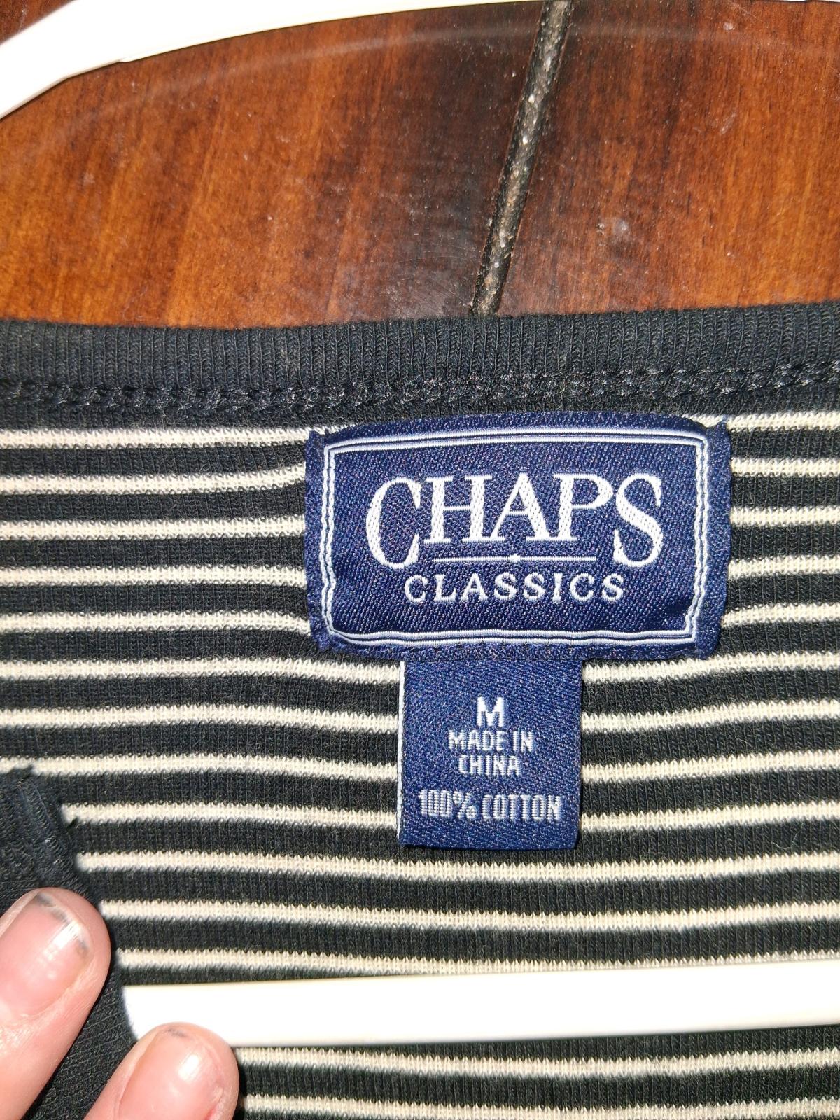 chaps classic black and white shirt - Middlesex, North Carolina - FleaMarketBay