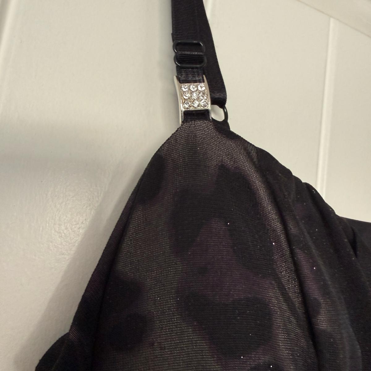 Elegant Black Sparkle Chiffon Evening Dress - Los Angeles, California - FleaMarketBay