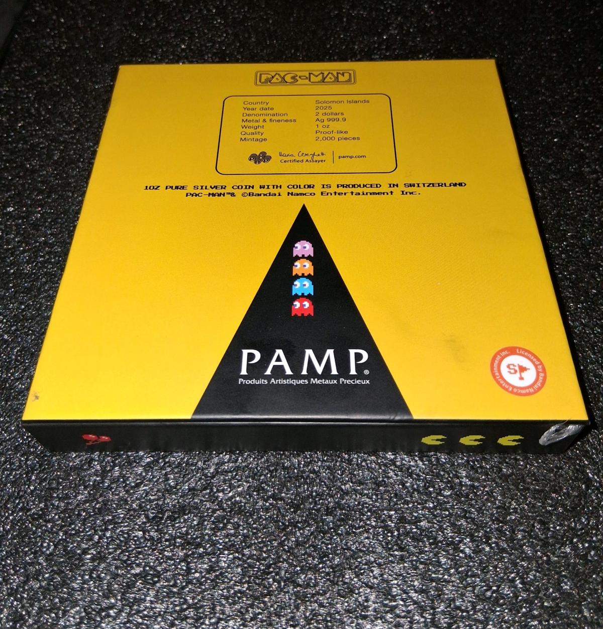 1 ounce silver 2025 PacMan 45th Anniversary coin - Philadelphia, Pennsylvania - FleaMarketBay