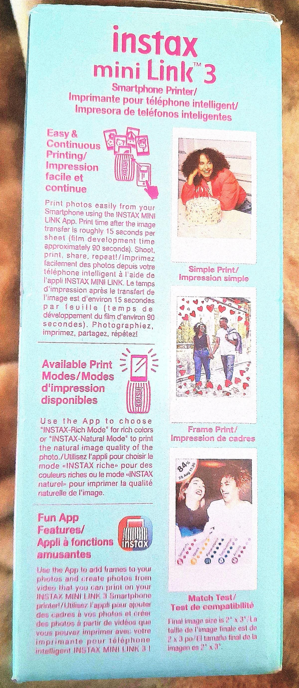 instax mini link 3 and film - Hollister, California - FleaMarketBay