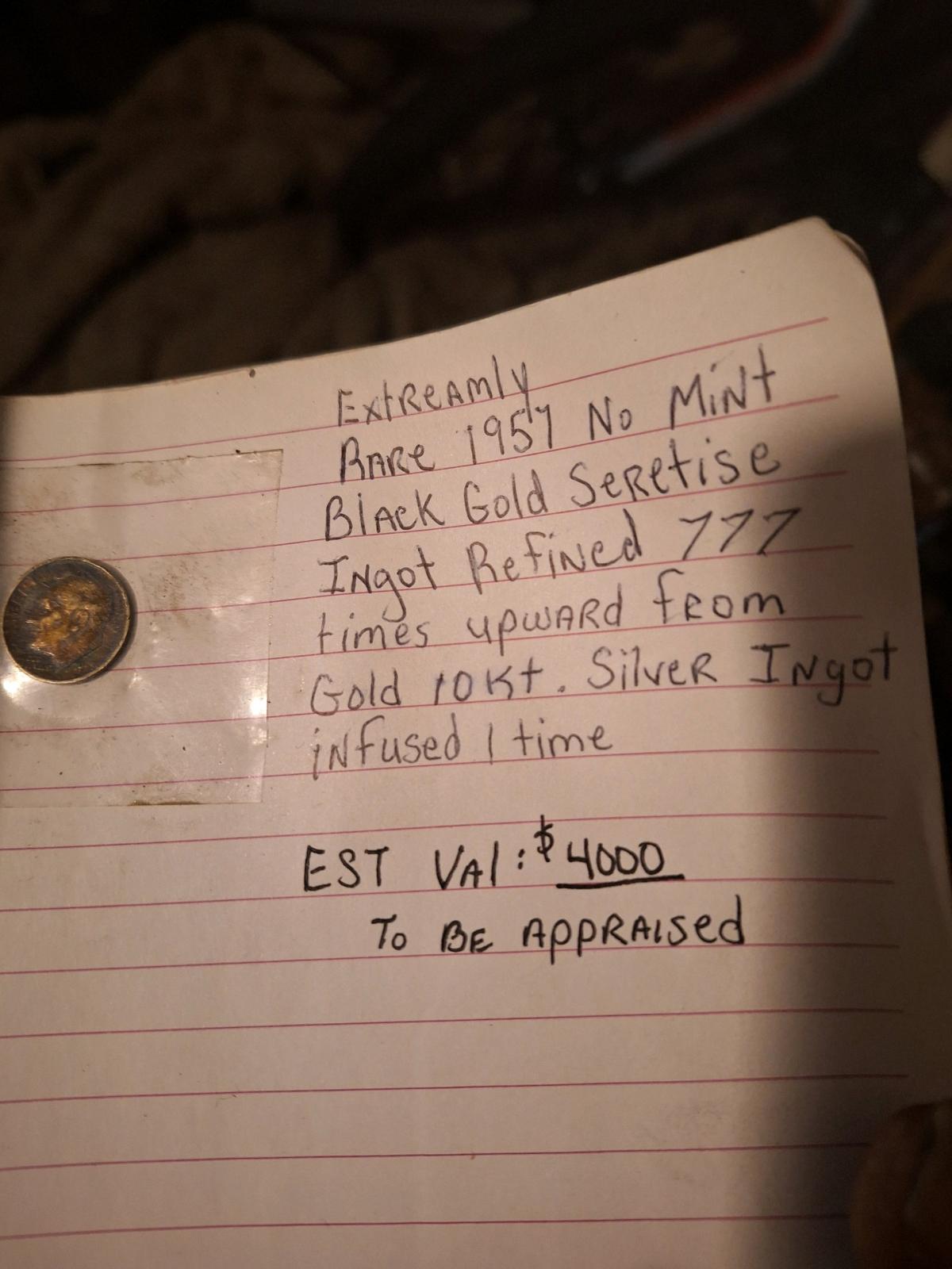 1902 red refining stone Quaffel bit 46gr - Dayton, Ohio