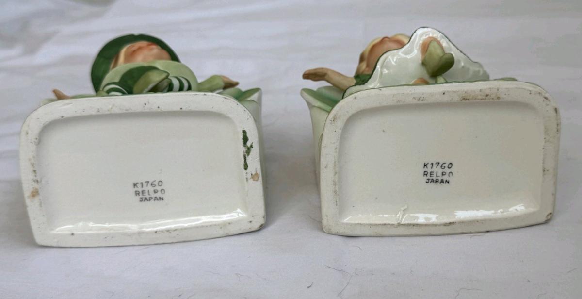 RELPO K1760 Boy  Girl Figurine Set  Made in Japan  300 FIRM - Chicago, Illinois - FleaMarketBay