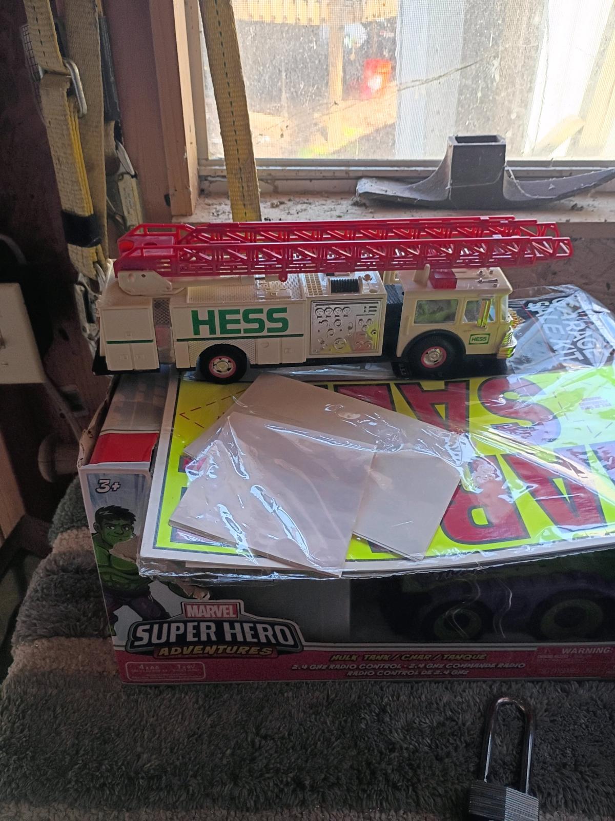 2 hess trucks buying as is