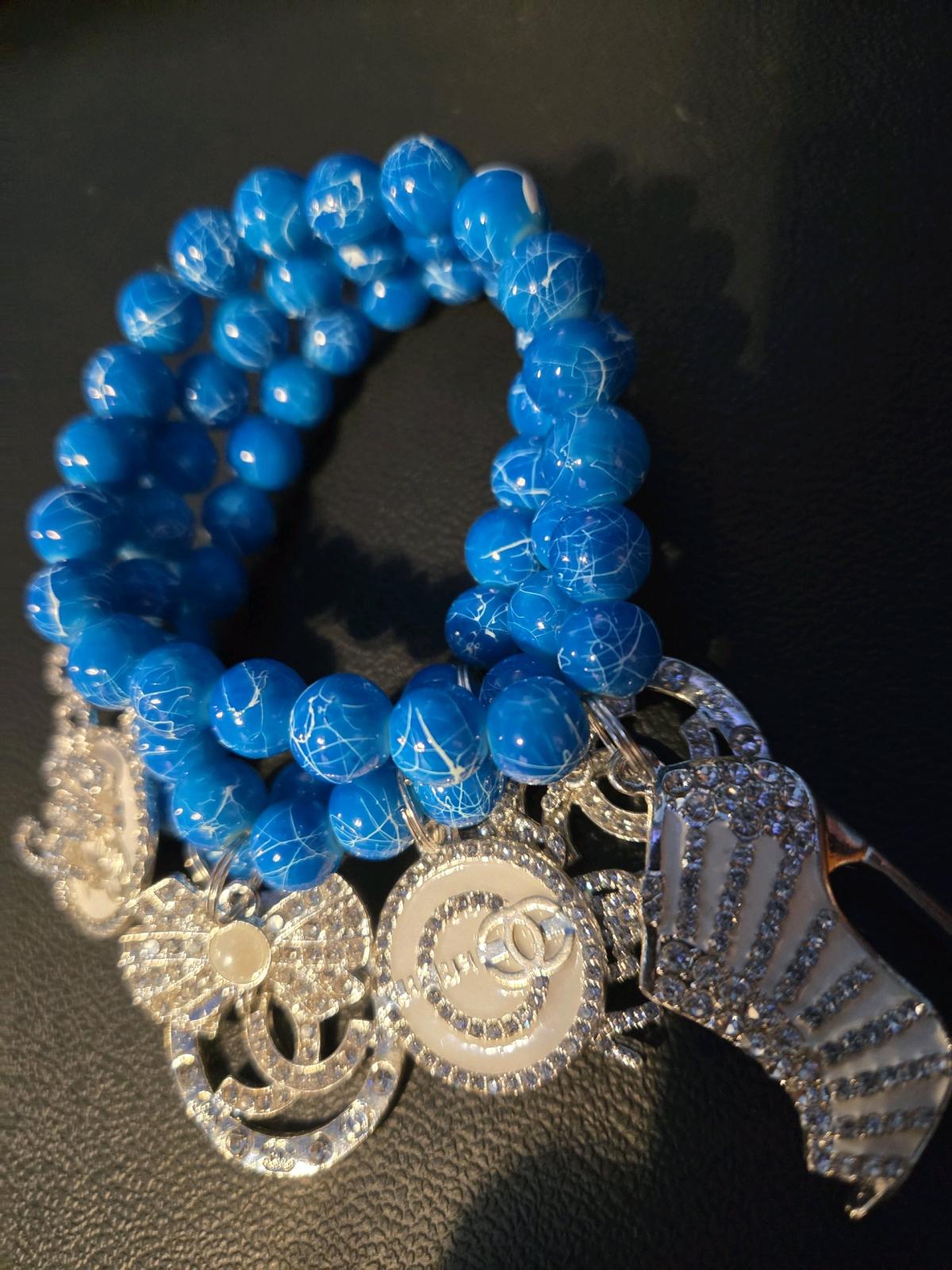 3pc Beaded Charm Bracelet set - Garysburg, North Carolina - FleaMarketBay