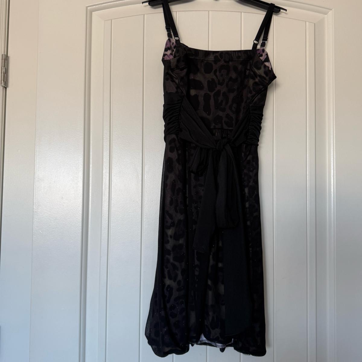 Elegant Black Sparkle Chiffon Evening Dress - Los Angeles, California - FleaMarketBay